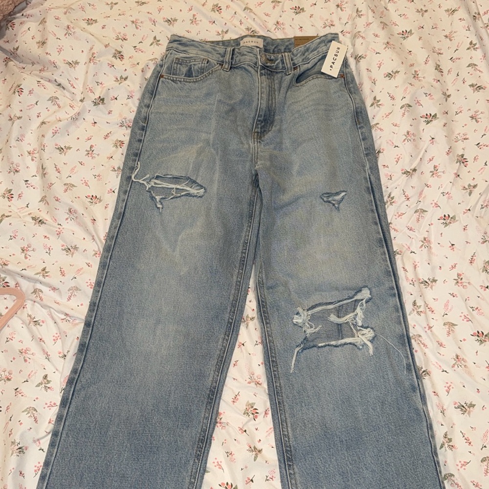 NWT Pacsun 90’s boyfriend high rise relaxed leg jeans light wash